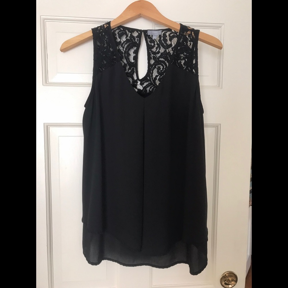 Octavia maternity black lace top